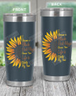 Black Girl Magic Life Inspirational History Month, Half Of Sunflower Stainless Steel Tumbler Cup For Coffee/Tea, Great Customized Gift For Birthday Christmas Thanksgiving