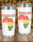 African Map February Black History Month Stainless Steel Tumbler, Tumbler Cups For Coffee Or Tea, Great Gifts For Thanksgiving Birthday Christmas