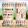 Baseball Dad Hit And StealStainless Steel Tumbler