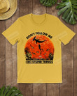 Red Sun Don't Follow Me Diving Short-Sleeves Tshirt, Pullover Hoodie, Great Gift T-shirt For Thanksgiving Birthday Christmas