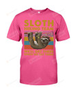 Retro Blue Sloth Hiking Team Short-Sleeves Tshirt, Pullover Hoodie, Great Gift T-shirt For Thanksgiving Birthday Christmas