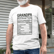 Grandpa Nutrional Facts Funny Shirt Gifts For Grandpa