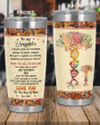 Personalized To My Daughter I Want You To Believe Deep In Your Heart, You Will Never Lose From Mom, DNA Tree Stainless Steel Tumbler Cup For Coffee/Tea