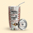 Personalized Baseball Player CustomStainless Steel Tumbler