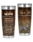 Personalized Family To My Wife You & Me We Got This, I Love You  Stainless Steel Tumbler, Tumbler Cups For Coffee/Tea