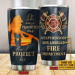 Personalized Name Firefighter Protect Mom Stainless Steel Tumbler, Tumbler Cups For Coffee Or Tea, Great Gifts For Thanksgiving Birthday Christmas