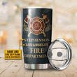 Personalized Name Firefighter Protect Mom Stainless Steel Tumbler, Tumbler Cups For Coffee Or Tea, Great Gifts For Thanksgiving Birthday Christmas