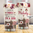 Personalized Sewing I Rescue Fabric Trapped In The Fabric Store Stainless Steel Tumbler Cups For Coffee/Tea, Great Customized Gifts For Birthday Anniversary