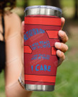 I Will Teach You Here Or There, I Will Teach You In A Room, I Care Red Lines Stainless Steel Tumbler Cup For Coffee/Tea