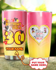 30th Birthday Girl Mickey And Minnie Stainless Steel Tumbler, Tumbler Cups For Coffee Or Tea, Great Gifts For Thanksgiving Christmas Birthday
