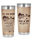 Personalized Family To My Husband You & Me, We Got This Stainless Steel Tumbler, Tumbler Cups For Coffee/Tea