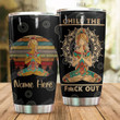 Personalized Custom Name Yoga Chilling Stainless Steel Tumbler, Tumbler Cups For Coffee Or Tea, Great Gifts For Thanksgiving Birthday Christmas