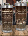 Personalized To My Girlfriend, I Wish I Could Turn Back The Clock, We Got This, From Boyfriend, Wolves Stainless Steel Tumbler Cup For Coffee/Tea