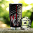 Personalized Name American Flag Stainless Steel Tumbler, Tumbler Cups For Coffee Or Tea, Great Gifts For Thanksgiving Birthday Christmas