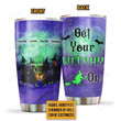 Personalized Custom Name Witch Bestie Get Your Witchy On Stainless Steel Tumbler, Tumbler Cups For Coffee Or Tea, Great Gifts For Thanksgiving Birthday Christmas
