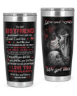 Personalized Skull Couple To My Boyfriend You & Me We Got This, I Love You Stainless Steel Tumbler, Tumbler Cups For Coffee/Tea