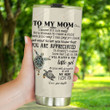 Personalized Custom Name Turtle To My Mom Stainless Steel Tumbler, Tumbler Cups For Coffee Or Tea, Great Gifts For Thanksgiving Birthday Christmas