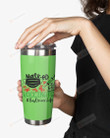 Bus Driver, Mask-ed Vaccinated Stainless Steel Tumbler, Tumbler Cups For Coffee/Tea