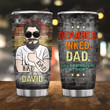 Personalized Bearded Ink Dad Custom Stainless Steel Tumbler