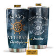 Personalized Custom Name Navy Veteran Ocean And His Commander-in-chief Stainless Steel Tumbler, Tumbler Cups For Coffee Or Tea, Great Gifts For Thanksgiving Birthday Christmas