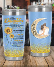 Personalized Family To My Daughter You Are My Sunshine, I Love You To The Moon And Back Stainless Steel Tumbler, Tumbler Cups For Coffee/Tea