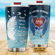 Personalized Custom Name & Date In Loving Memory  Your Wings Were Ready Stainless Steel Tumbler, Tumbler Cups For Coffee Or Tea, Great Gifts For Thanksgiving Birthday Christmas