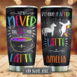 Latte Unicorn Personalized Tumbler Cup, It's Never Too Late For A Latte, Stainless Steel Insulated Tumbler 20 Oz, Perfect Gifts For  Birthday Christmas, Best Gifts For Unicorn Lovers