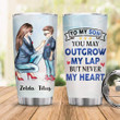 Personalized Custom Name Mom And Son Stainless Steel Tumbler, Tumbler Cups For Coffee Or Tea, Great Gifts For Thanksgiving Birthday Christmas