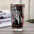 Personalized Knights Templar Tumbler A Warrior Of Christ Tumbler Cup Stainless Steel Tumbler, Tumbler Cups For Coffee/Tea, Great Customized Gifts For Birthday Christmas