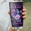 Purple Blue Butterfly Rose Personalized Tumbler Cup Those We Love Don't Go Away Stainless Steel Vacuum Insulated Tumbler 20 Oz Great Customized Gifts For Birthday Christmas Thanksgiving
