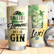 Personalized Gin Lover It's Time To Open The Gin Stainless Steel Tumbler, Tumbler Cups For Coffee/Tea, Great Customized Gifts For Birthday Christmas Thanksgiving