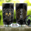 Dark Skull Mandala Personalized Tumbler Cup, Stainless Steel Insulated Tumbler 20 Oz, Coffee/ Tea Tumbler With Lid, Great Gifts For Birthday Christmas Halloween, Unique Gifts For Skull Lovers