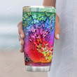 Colorful Butterfly Personalized Tumbler Cup Stainless Steel Vacuum Insulated Tumbler 20 Oz Perfect Gifts For Birthday Christmas Thanksgiving Tumbler For Butterfly Lovers Tumbler With Lid