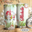 Personalized Gnome Christmas Candy Gift Christmas Tree Stainless Steel Tumbler, Tumbler Cups For Coffee/Tea, Great Customized Gifts For Birthday Christmas Thanksgiving