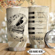Personalized Piano Speaks Tumbler Cup Stainless Steel Vacuum Insulated Tumbler 20 Oz Best Gifts For Piano Lovers Coffee/ Tea Tumbler With Lid Great Birthday Gifts Christmas Gifts