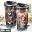 Elephant Mandala Personalized Tumbler Cup Stainless Steel Insulated Tumbler 20 Oz Best Gifts For Birthday Christmas Thanksgiving Gifts For Elephant Lovers Coffee/ Tea Tumbler With Lid