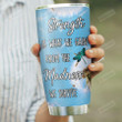 Dandelion Dragonfly Personalized Tumbler Cup Strength Is What The Gain From The Madness Stainless Steel Insulated Tumbler 20 Oz Best Gifts For Dragonfly Lovers On Birthday Christmas Thanksgiving