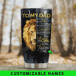 Personalized Lion To My Dad From Daughter Tumbler Cup No Way I Can Pay You Back Stainless Steel Tumbler, Tumbler Cups For Coffee/Tea, Great Customized Gifts For Birthday Christmas Father's Day