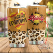 Personalized Softball Grandma Stainless Steel Tumbler, Tumbler Cups For Coffee/Tea, Great Customized Gifts For Birthday Anniversary