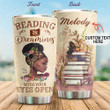 Personalized Reading Is Dreaming With Your Eyes Open Stainless Steel Tumbler Cups For Coffee/Tea, Great Customized Gifts For Birthday Anniversary