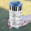 Personalized Piano Tumbler Piano Key Music Sheet Tumbler Cup Stainless Steel Tumbler, Tumbler Cups For Coffee/Tea, Great Customized Gifts For Birthday Christmas