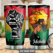 Personalized Black Girl Dream Like Martin Stainless Steel Tumbler, Tumbler Cups For Coffee/Tea, Great Customized Gifts For Birthday Christmas Thanksgiving
