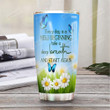 Personalized Blue Butterfly Daisy Quote Tumbler Cup Every Day Is A New Beginning Stainless Steel Vacuum Insulated Tumbler 20 Oz Great Customized Gifts For Birthday Christmas Thanksgiving