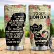Personalized To My Lion Dad You're The Greatest I Love You Always And Forever Lion Tumbler Perfect Gifts For Lion Dad From Son Lion Lovers Father's Day 20 Oz Sport Bottle Stainless Steel Vacuum Insulated Tumbler