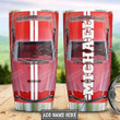 Personalized Car Tumbler Red Mustang All Over Print Tumbler Cup Stainless Steel Tumbler, Tumbler Cups For Coffee/Tea, Great Customized Gifts For Birthday Christmas