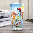 Horse Art Personalized Tumbler Cup Stainless Steel Insulated Tumbler 20 Oz Perfect Gifts For Horse Lovers Great Gifts For Birthday Christmas Thanksgiving Tumbler For Coffee/ Tea With Lid