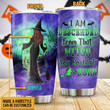 Personalized Custom Name Witch I Am Descended Stainless Steel Tumbler, Tumbler Cups For Coffee Or Tea, Great Gifts For Thanksgiving Birthday Christmas