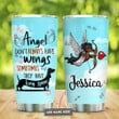 Black Dachshund Angel Personalized Tumbler Cup Stainless Steel Insulated Tumbler 20 Oz Tumbler For Dog Lovers Great Gifts For Birthday Christmas Thanksgiving Travelling Tumbler Camping Tumbler