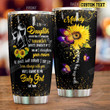 Personalized Sunflower To My Daughter You Are My Sunshine Stainless Steel Tumbler, Tumbler Cups For Coffee/Tea, Great Customized Gifts For Birthday Christmas Thanksgiving
