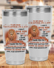 Personalized To My Daughter-In-Law From Father-In-Law Stainless Steel Tumbler, Tumbler Cups For Coffee/Tea, GreatCustomized Gifts For Birthday Christmas Thanksgiving, Anniversary